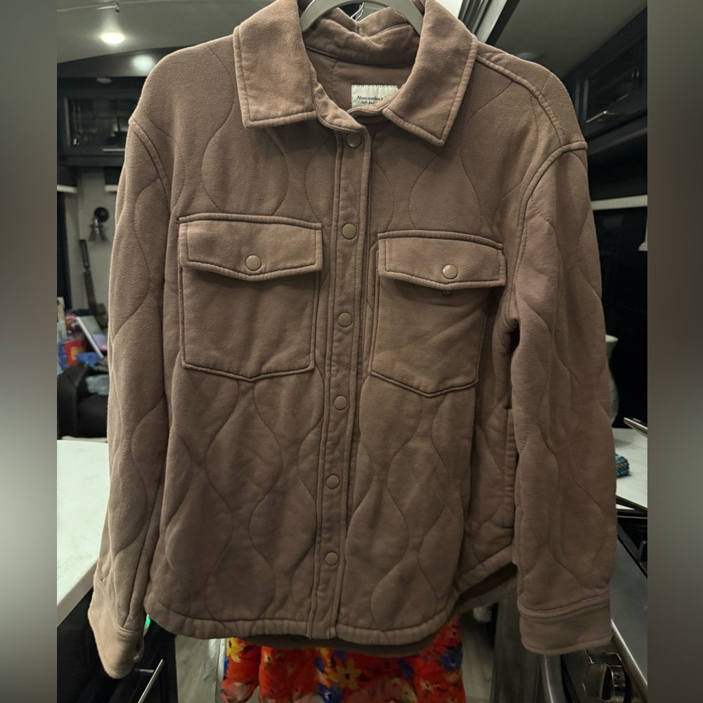 Abercrombie & Fitch Quilted Shacket